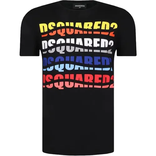Schwarzes Urban Style T-Shirt - Dsquared2 - Modalova