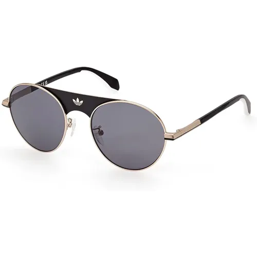 Goldener Rahmen Graue Linse Sonnenbrille - Adidas - Modalova