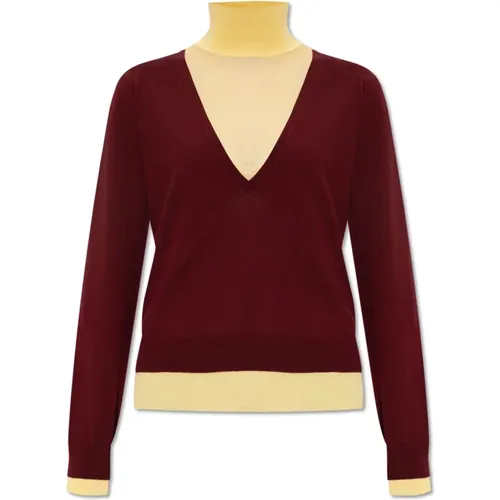 Zweischichtiger Pullover , Damen, Größe: L - TORY BURCH - Modalova