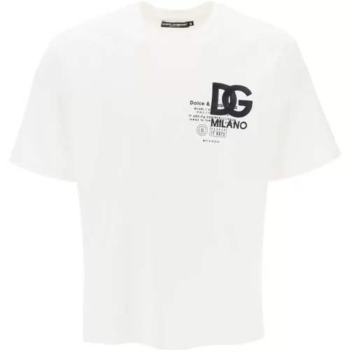 Classic T-Shirt , male, Sizes: L, S - Dolce & Gabbana - Modalova