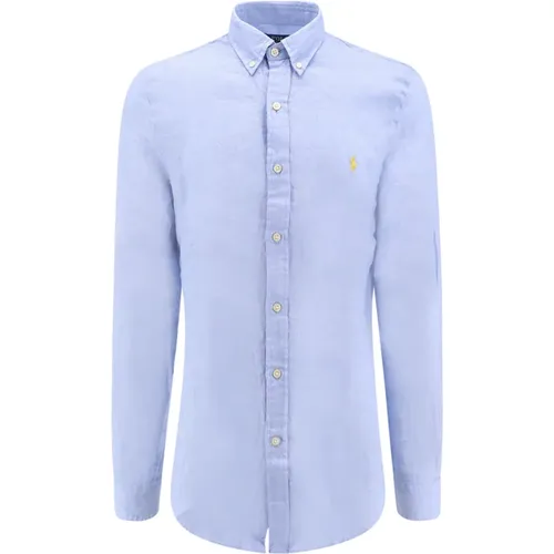 Linen Buttoned-Down Shirt , male, Sizes: L - Ralph Lauren - Modalova