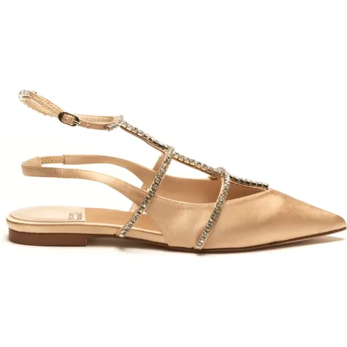 Elevate Your Summer Style with Flat Satin Sandals , female, Sizes: 3 UK - Jeffrey Campbell - Modalova