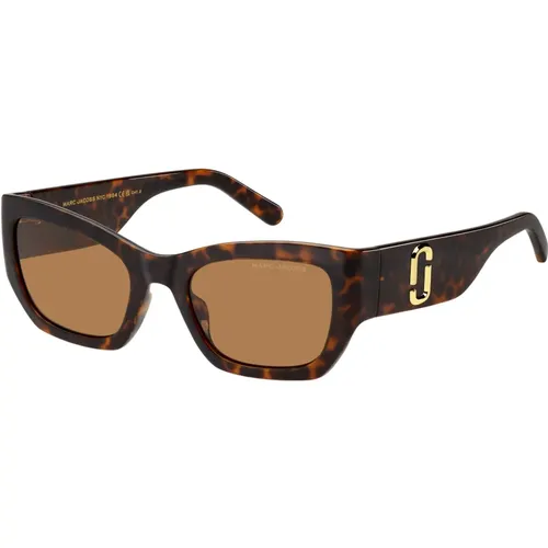 Stylish Sonnenbrillen in Dark Havana/ , Damen, Größe: 53 MM - Marc Jacobs - Modalova