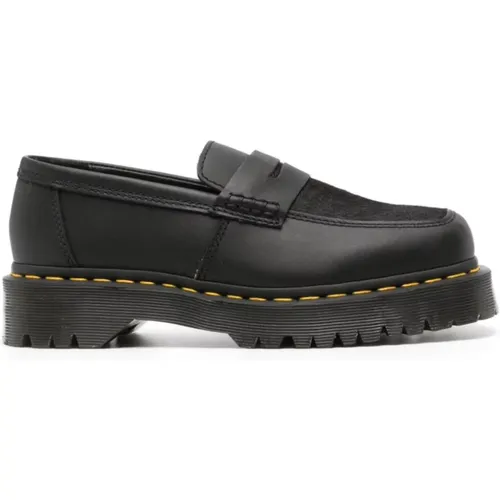 Leather Loafers with 3.5cm Heel , female, Sizes: 6 1/2 UK - Dr. Martens - Modalova