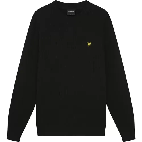 Grid Knit Crew Neck Jumper , male, Sizes: 2XL, S, XL - Lyle & Scott - Modalova