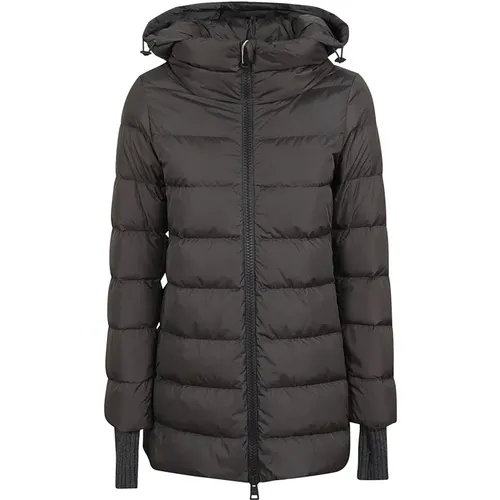 Grey Padded Down Jacket , female, Sizes: XL - Herno - Modalova