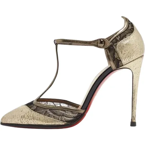 Pre-owned Leather heels , female, Sizes: 3 1/2 UK - Christian Louboutin Pre-owned - Modalova