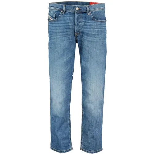 Slim-fit Baumwolle Blaue Waschjeans - Diesel - Modalova