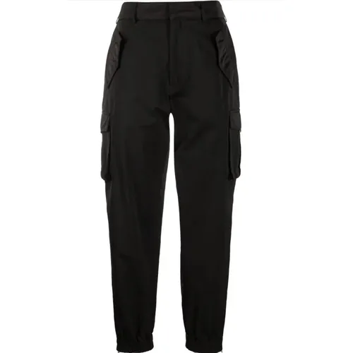 Cargo Trousers with High Waist and Zip Closure , female, Sizes: M - Ermanno Scervino - Modalova
