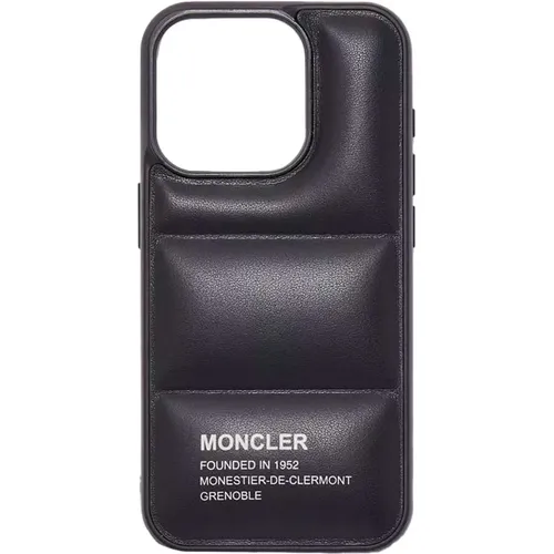 Leather iPhone 15 Pro Cover , unisex, Sizes: ONE SIZE - Moncler - Modalova