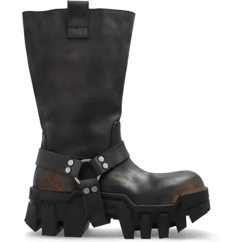 Lederstiefel Bulldozer Balenciaga - Balenciaga - Modalova