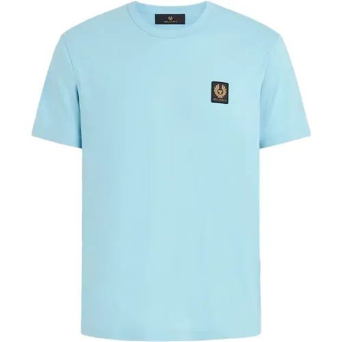 Logo Patch Cotton T-Shirt , male, Sizes: L - Belstaff - Modalova