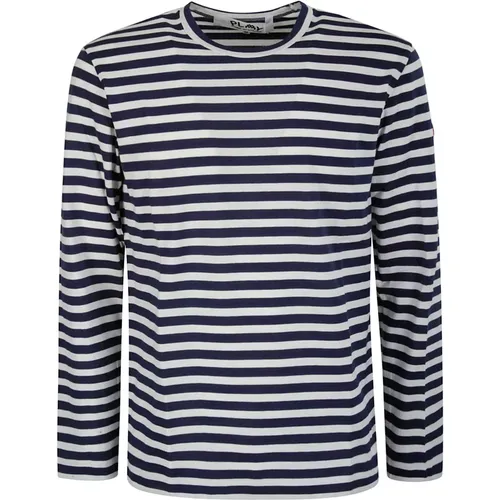 Long Sleeve T-Shirt , male, Sizes: XL, L, M - Comme des Garçons Play - Modalova