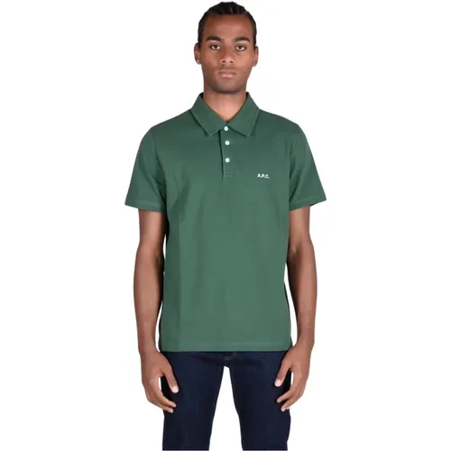 Cotton Polo Shirt , male, Sizes: L - A.p.c. - Modalova