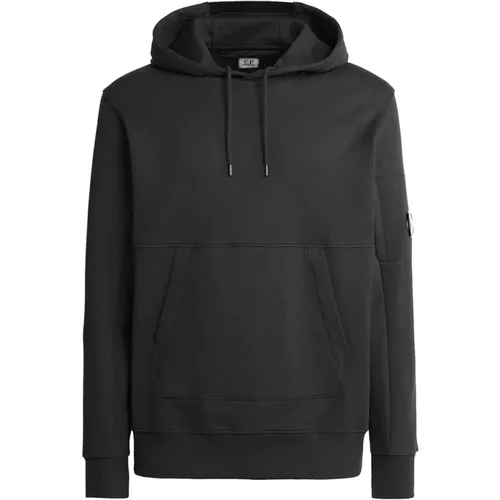 Hooded Sweater with Adjustable Drawstring and Logo , male, Sizes: XL, S - C.P. Company - Modalova