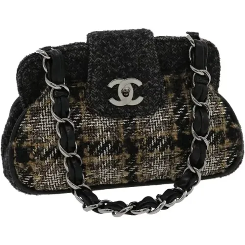 Pre-owned Wool chanel-bags , female, Sizes: ONE SIZE - Chanel Vintage - Modalova