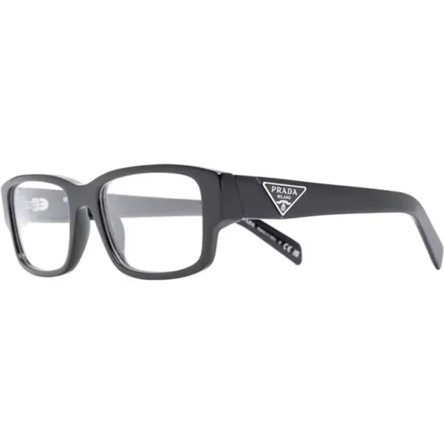 Klassische Schwarze Optische Brille , Herren, Größe: 55 MM - Prada - Modalova