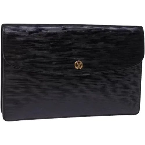 Pre-owned Leather clutches , female, Sizes: ONE SIZE - Louis Vuitton Vintage - Modalova