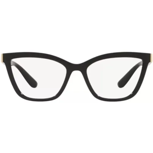 Schwarze Quadratische Schmetterlingsbrille - Dg5076 Vista - Dolce & Gabbana - Modalova