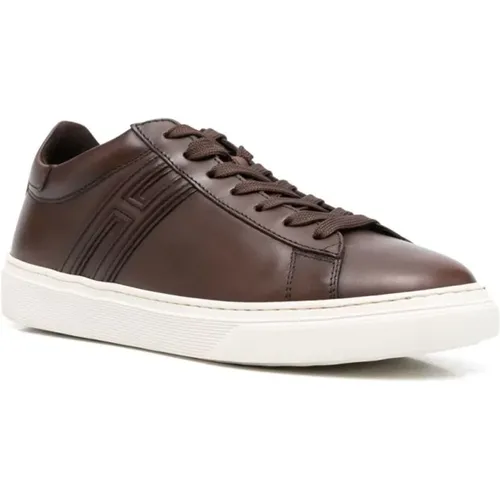 Leather Sneakers for Fashionable Men , male, Sizes: 6 UK, 10 UK - Hogan - Modalova