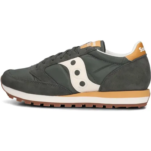 Herren Jazz Original Sneakers Grün , Herren, Größe: 43 EU - Saucony - Modalova