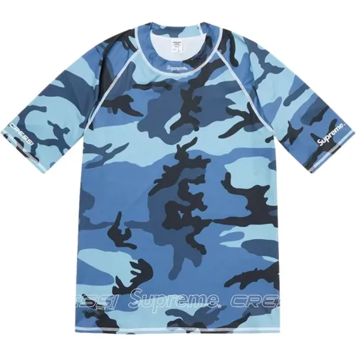 Camo Limited Edition Rash Guard , male, Sizes: M, XL, L - Supreme - Modalova