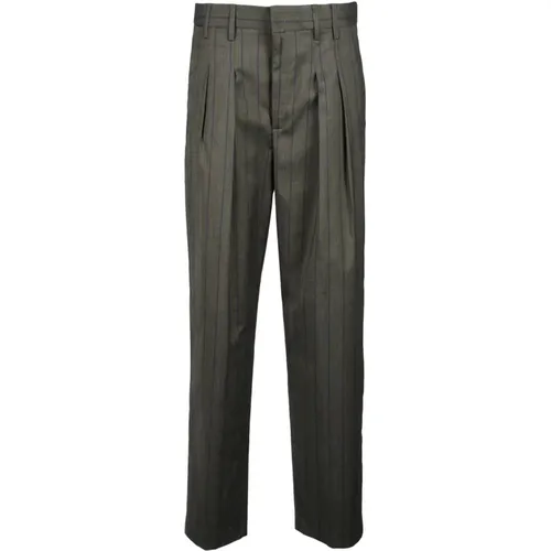 Stylish Cotton Blend Wool Pants , female, Sizes: S, XS - Dondup - Modalova