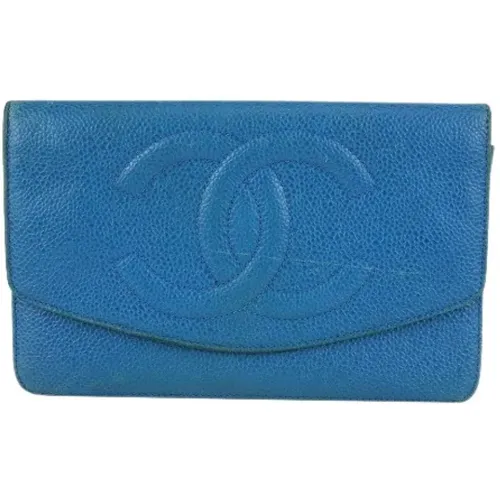 Italian Leather Wallets, Pre-owned, 7.5 Length , female, Sizes: ONE SIZE - Chanel Vintage - Modalova