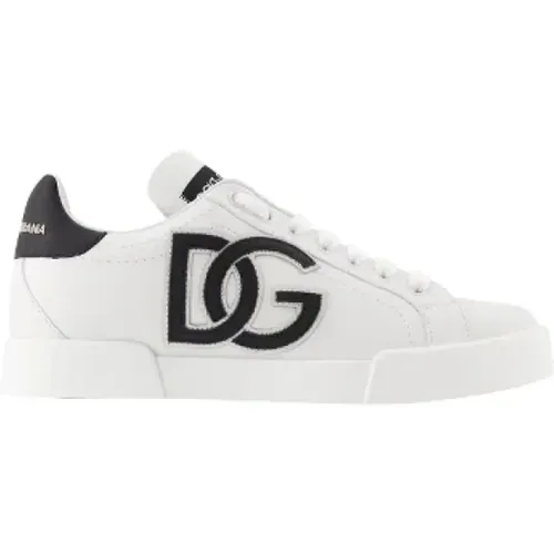 Pre-owned Leather sneakers , female, Sizes: 3 UK - Dolce & Gabbana Pre-owned - Modalova