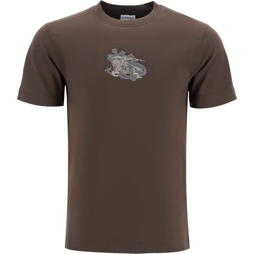 EKD Bedrucktes Crew Neck T-Shirt , Herren, Größe: S - Burberry - Modalova