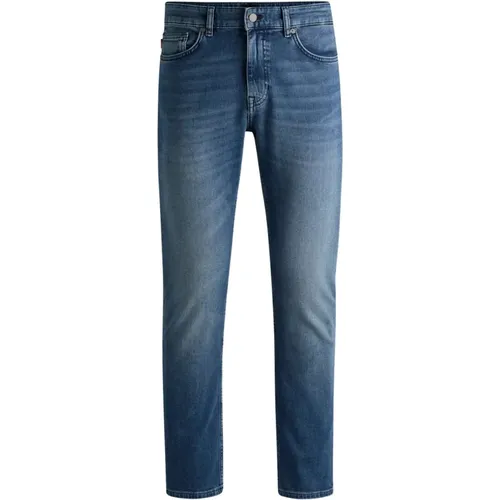 Slim Fit Mid-Washed Jeans , Herren, Größe: W29 - Hugo Boss - Modalova