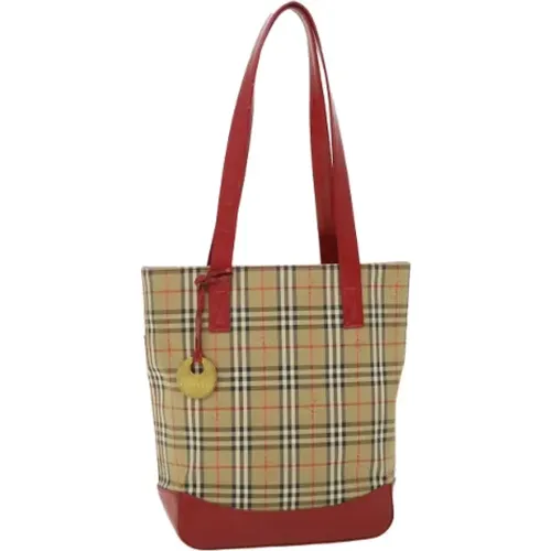 Pre-owned Leather totes , female, Sizes: ONE SIZE - Burberry Vintage - Modalova