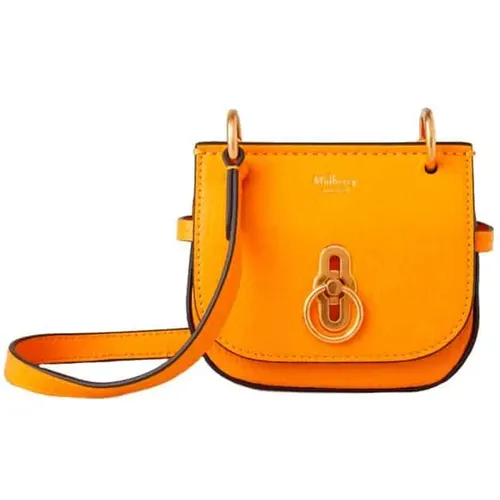 Micro Amberley Double Leather Bag , female, Sizes: ONE SIZE - Mulberry - Modalova