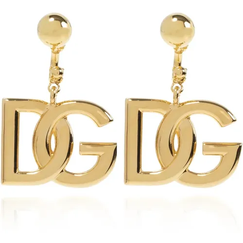 Logo earrings , female, Sizes: ONE SIZE - Dolce & Gabbana - Modalova