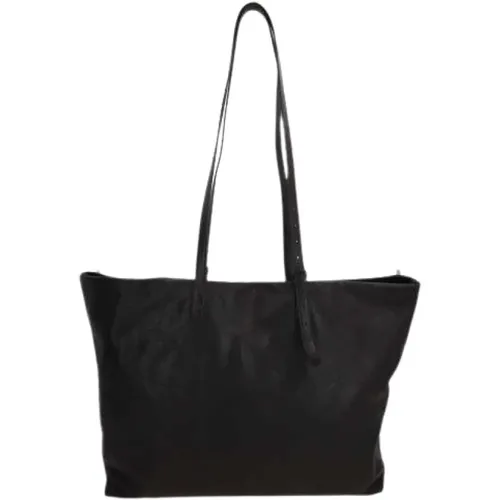 Hammered Leather Tote Bag , female, Sizes: ONE SIZE - Ann Demeulemeester - Modalova