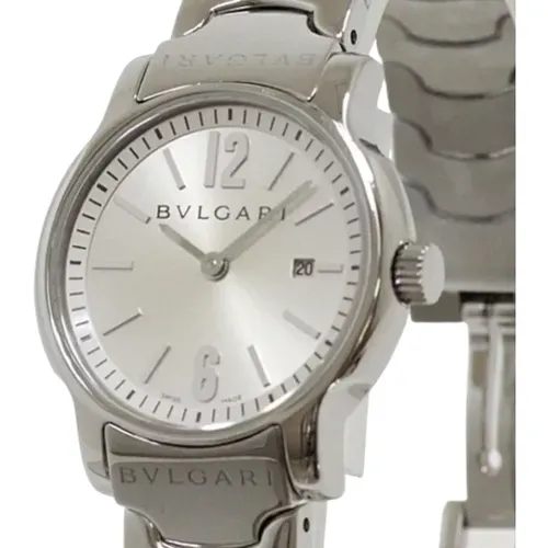 Pre-owned Stainless Steel watches , female, Sizes: ONE SIZE - Bvlgari Vintage - Modalova