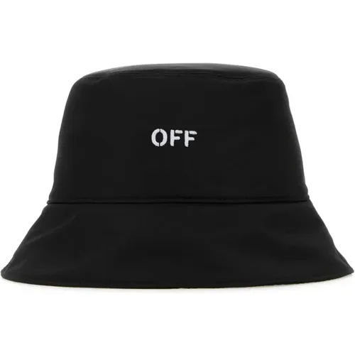 Polyester Bucket Hat , male, Sizes: L, M - Off White - Modalova