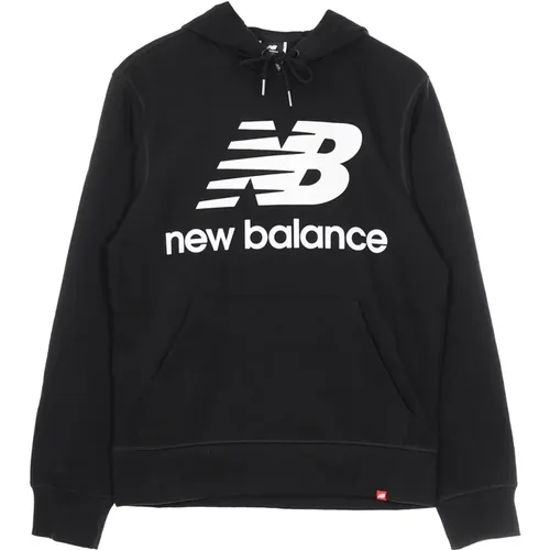 Logo Leichter Hoodie Pullover Schwarz - New Balance - Modalova