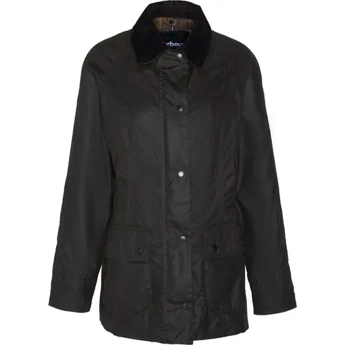 Klassische Beadnell Wachsjacke , Damen, Größe: S - Barbour - Modalova