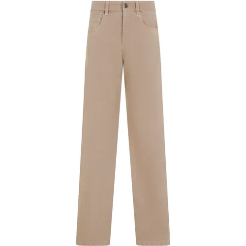 Neutral Trousers Elevate Wardrobe Style , female, Sizes: S - BRUNELLO CUCINELLI - Modalova