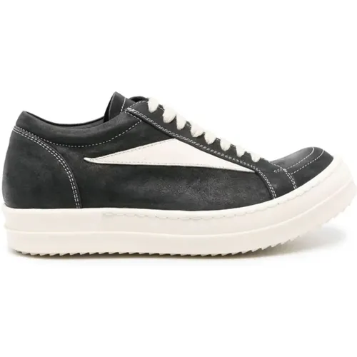 Vintage and White Leather Sneakers , female, Sizes: 4 UK, 3 UK - Rick Owens - Modalova