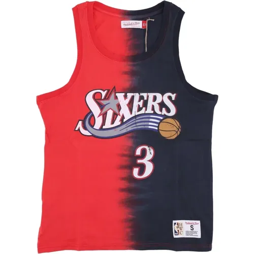 NBA Tie Dye Tank Allen Iverson , male, Sizes: M, L, XL - Mitchell & Ness - Modalova