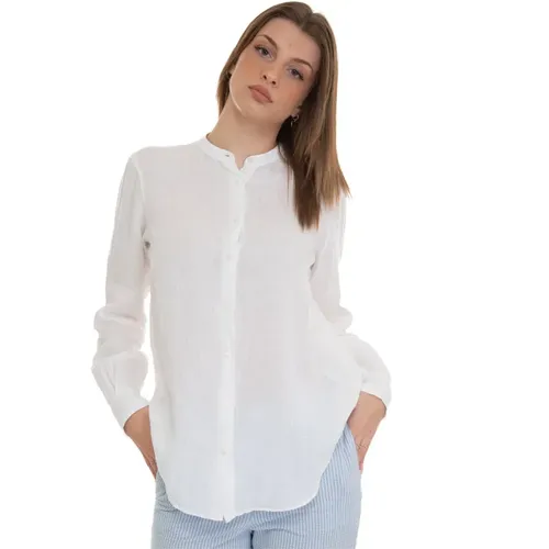 Linen shirt , Damen, Größe: M - Fay - Modalova