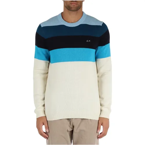 Merino Cashmere Rundhalspullover , Herren, Größe: XL - Sun68 - Modalova