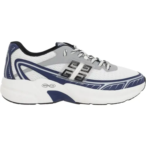 Low-top Sneakers in White and Grey/ , male, Sizes: 6 UK, 7 UK, 8 UK, 5 UK - Givenchy - Modalova