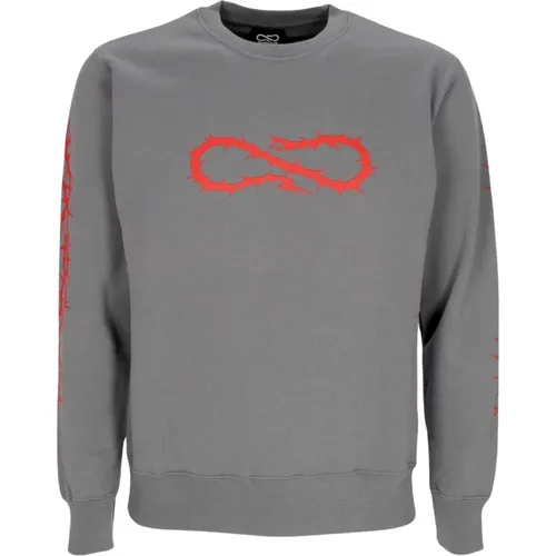 Grauer Crewneck-Sweatshirt mit Schlangenlogo , Herren, Größe: M - Propaganda - Modalova