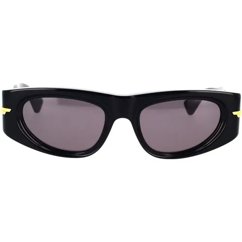 Trendige Cat-Eye Sonnenbrille Bv1144S 001 , Damen, Größe: 51 MM - Bottega Veneta - Modalova