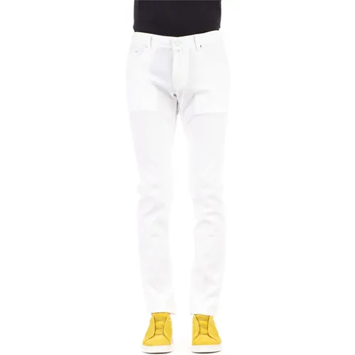 Lightweight Linen Pants with Unique Details , male, Sizes: W37, W33, W36, W35, W32 - Jacob Cohën - Modalova