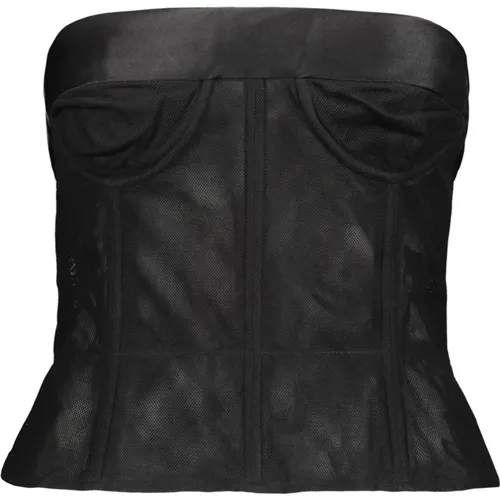 Cotton Tulle Reversible Corset , female, Sizes: XS, S - Maison Margiela - Modalova