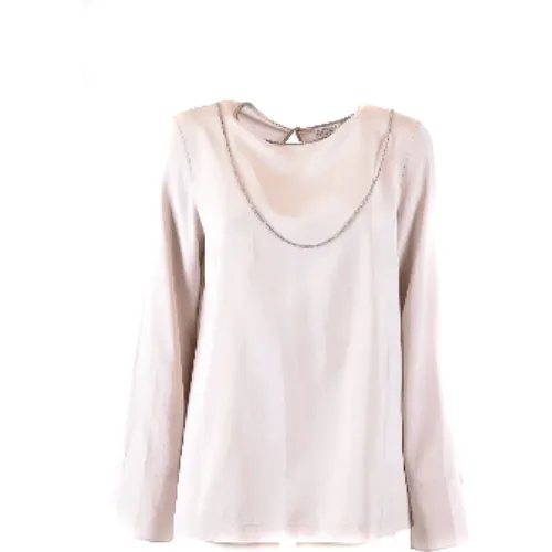 Classic Cotton Shirt , female, Sizes: L - BRUNELLO CUCINELLI - Modalova
